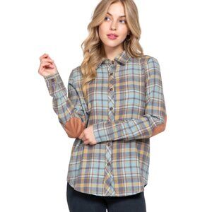 Long Sleeve Button Down by Active Basic